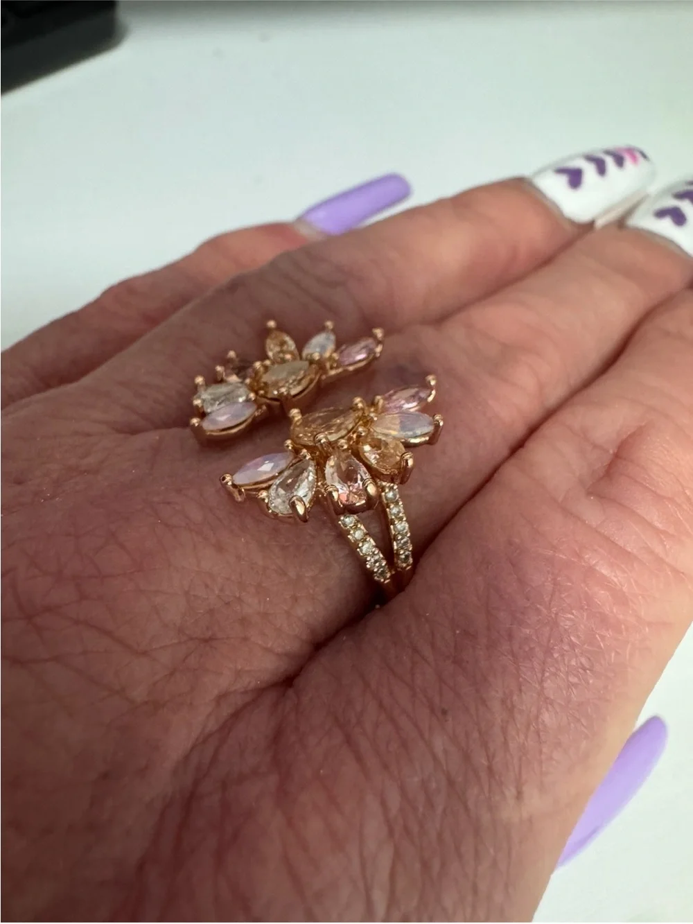 NWT BombParty Ring RBP7881 Always Authentic Main Stone: Lab Created Peridot
